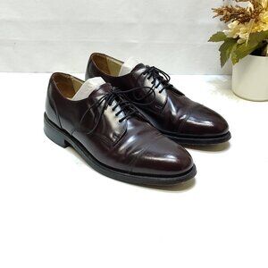 Bostonian Impression Leather Oxford Men 8.5 Leather Sole D/B Width Brown Cap Toe